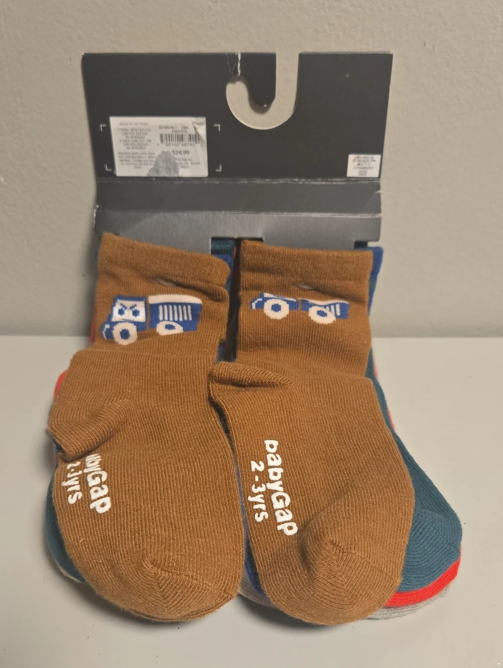 GAP Toddler Crew Socks 7 Pair with Graphic Designs